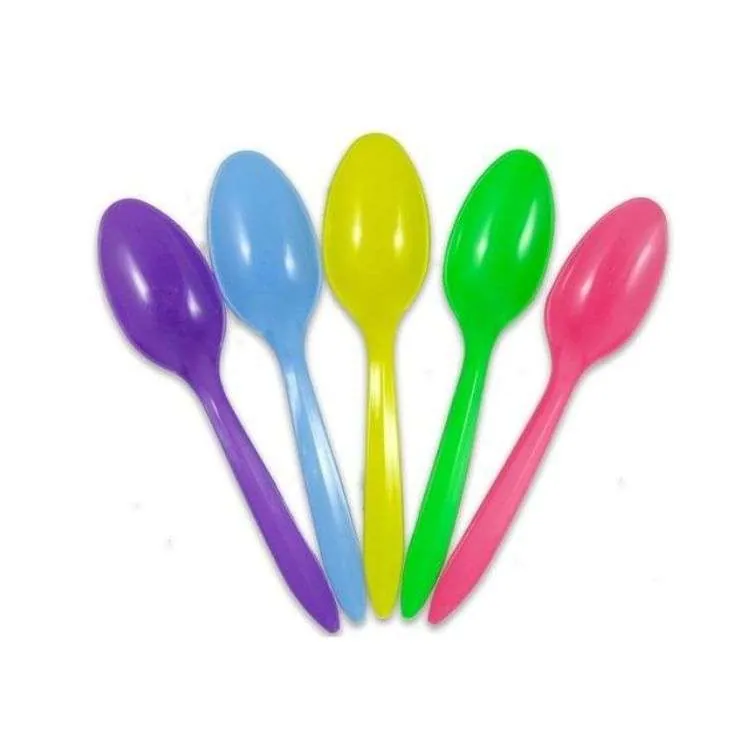 Moulded plastic spoons