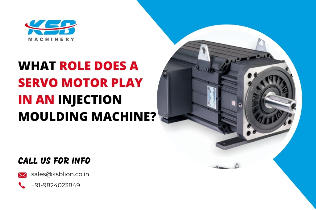 Servo motor in an injection moulding machine