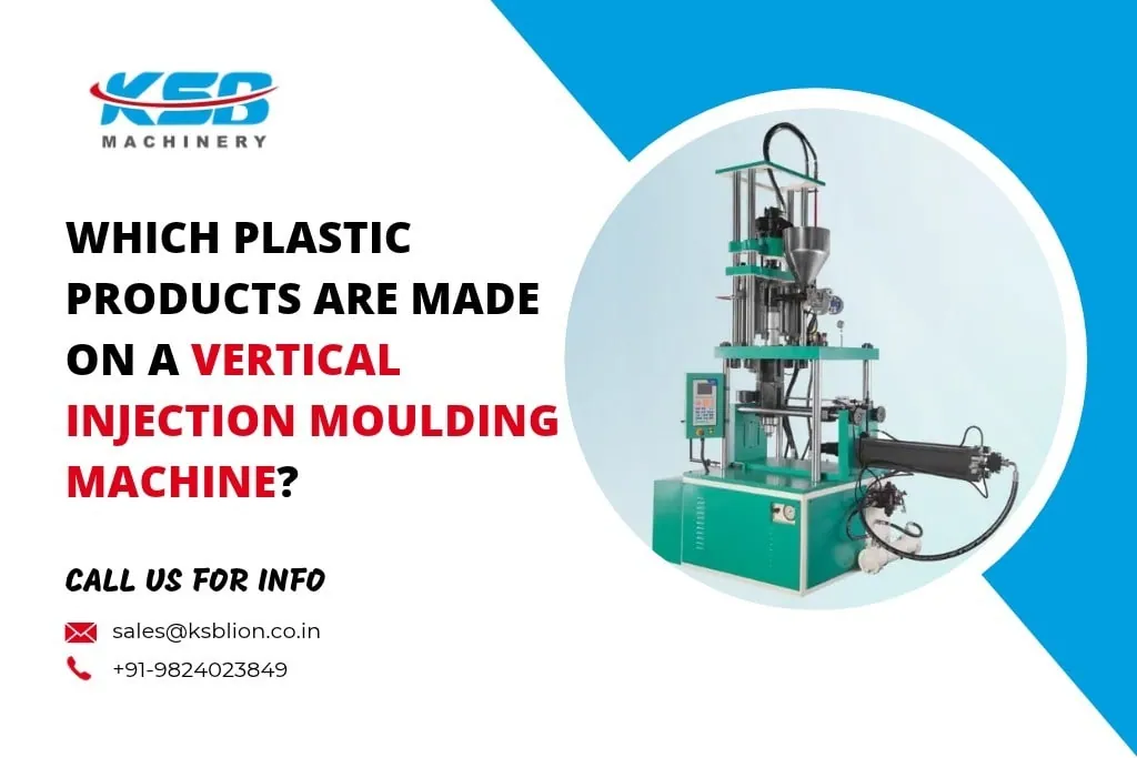 Plastic plugs, handles and valves made on a vertical injection moulding machine